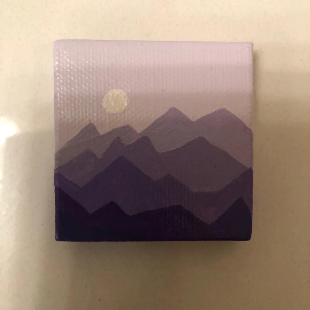 Acrylic Hand Painted Landscape Canvas Paintings